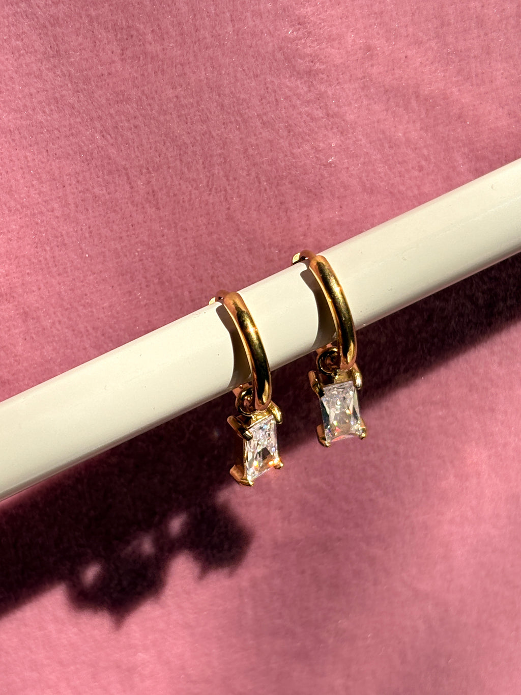Diamond drop earrings