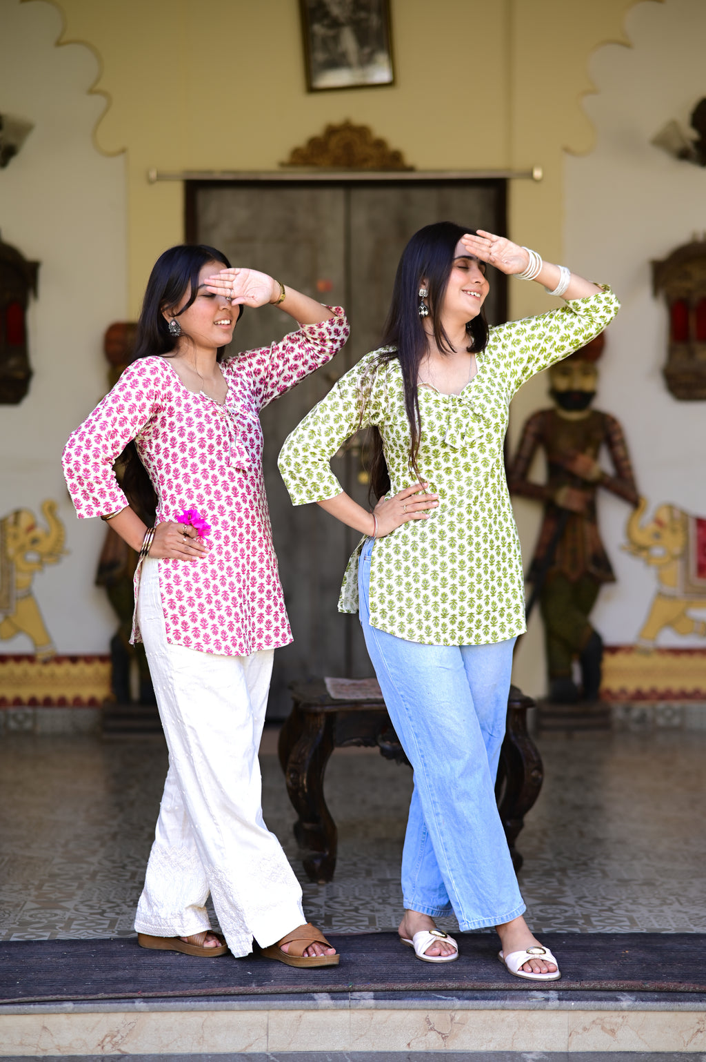Gulabi Kurti | Corset back | Convertible sweetheart neck| 100% pure cotton | ClubTara
