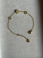 Luna Clover Gold Bracelet
