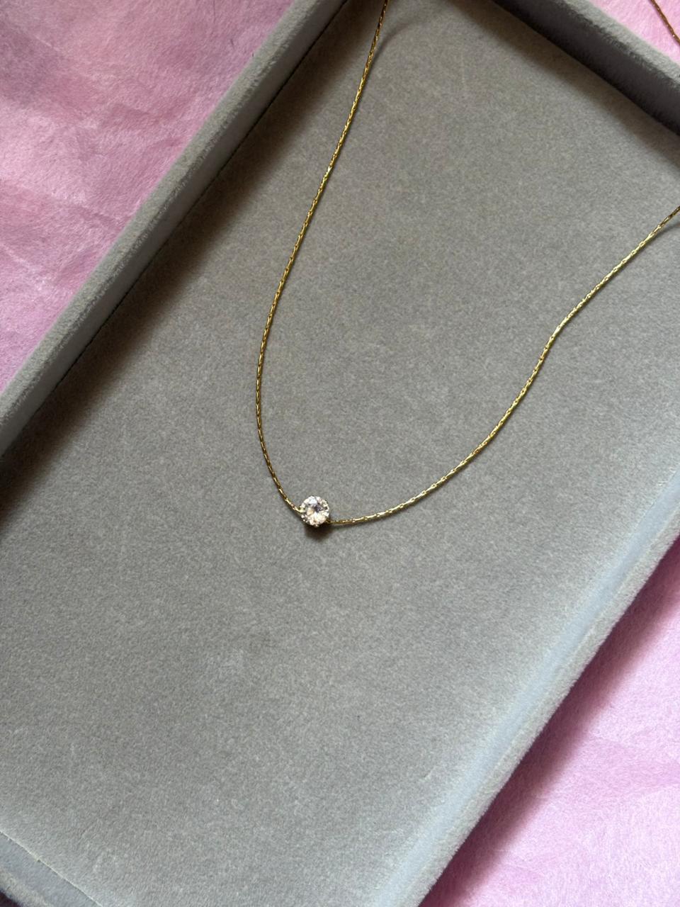 Solitaire Necklace for Women – Elegant Pendant Necklace | Minimal Jewellery | ClubTara