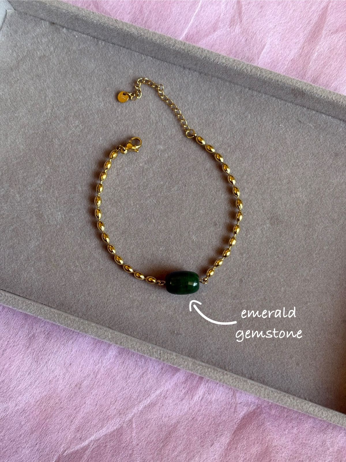 Jade Bracelet for Women – Green Stone Bracelet | Elegant Minimal Jewellery | ClubTara